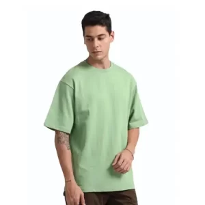 Drop Shoulder Brown T Shirt
