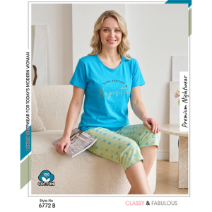 Women's Stylish Teal Teal Capri – Comfortable Everyday Fashion Wear