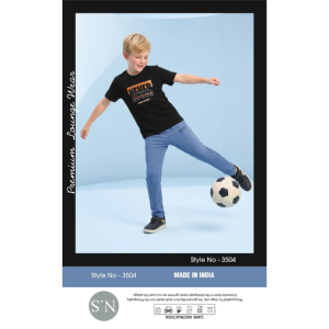 Stylish Black Boys Pyjamas Set – Soft & Comfortable Everyday Wear