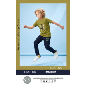 Stylish Olive Boys Pyjamas Set – Soft & Comfortable Everyday Wear