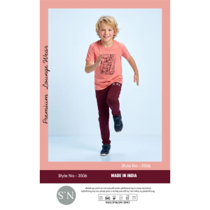 Stylish Coral Boys Pyjamas Set – Soft & Comfortable Everyday Wear