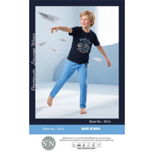 Stylish Navy Boys Pyjamas Set – Soft & Comfortable Everyday Wear