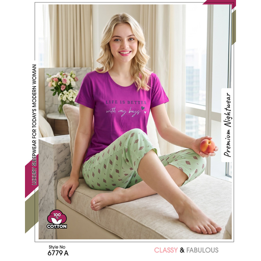 Women's Stylish Pink Olive Capri – Comfortable Everyday Fashion Wear