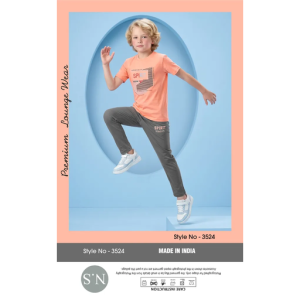 Stylish Coral Boys Pyjamas Set – Soft & Comfortable Everyday Wear