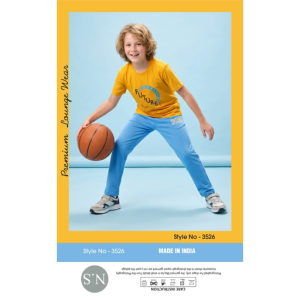 Stylish Yellow Boys Pyjamas Set – Soft & Comfortable Everyday Wear