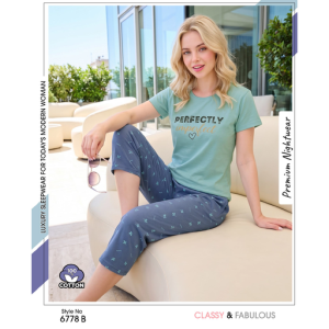 Women's Stylish Teal Blue Capri – Comfortable Everyday Fashion Wear