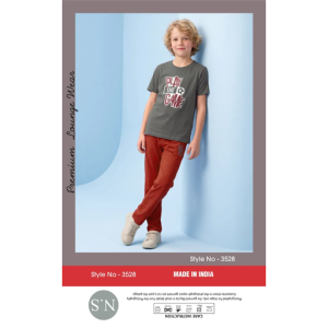 Stylish Gray Boys Pyjamas Set – Soft & Comfortable Everyday Wear