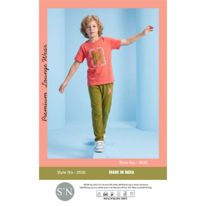 Stylish Coral Boys Pyjamas Set – Soft & Comfortable Everyday Wear