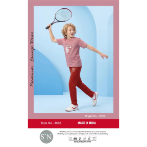 Stylish Pink Boys Pyjamas Set – Soft & Comfortable Everyday Wear