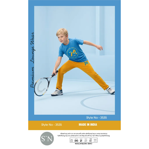 Stylish Blue Boys Pyjamas Set – Soft & Comfortable Everyday Wear