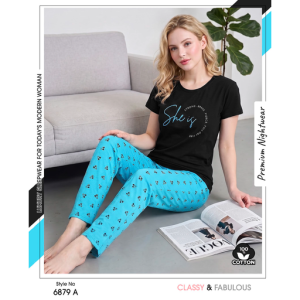 Trendy Ladies Gray T-shirt - Teal Pajamas