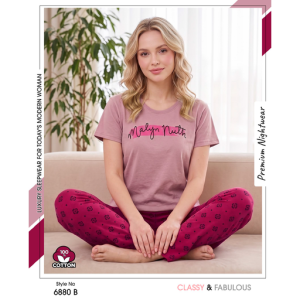 Trendy Ladies Pink T-shirt - Pink Pajamas